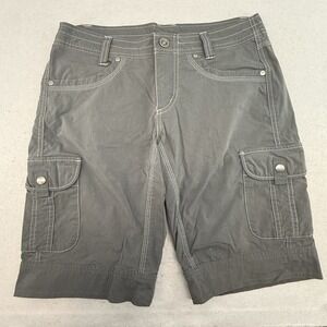 Kuhl Splash 11 Cargo Shorts Womens Size 4 Carbon Grey Hiking Outdoor Stretch